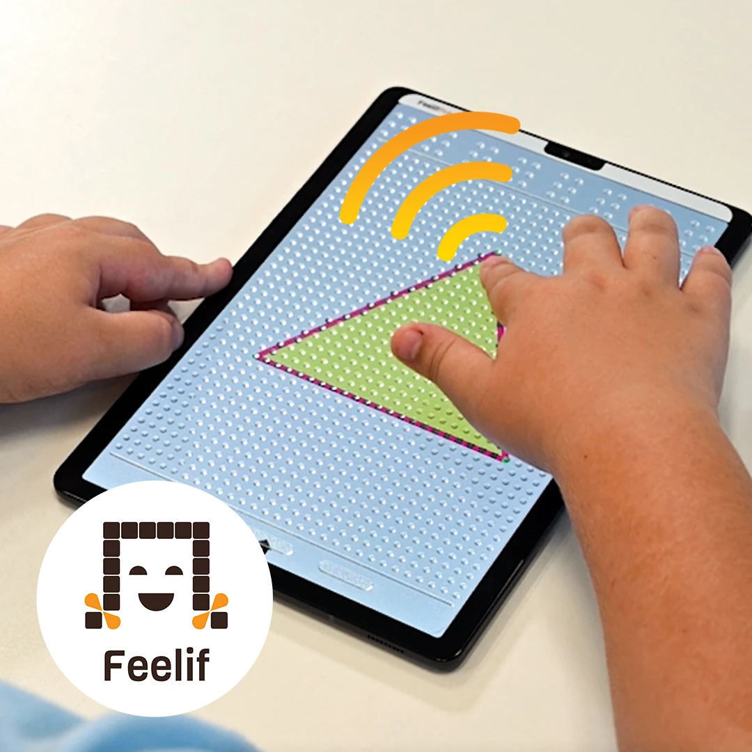 Inovativna tehnologija Feelif, ki slepim in slabovidnim omogoča zaznavanje slik na ekranu.
