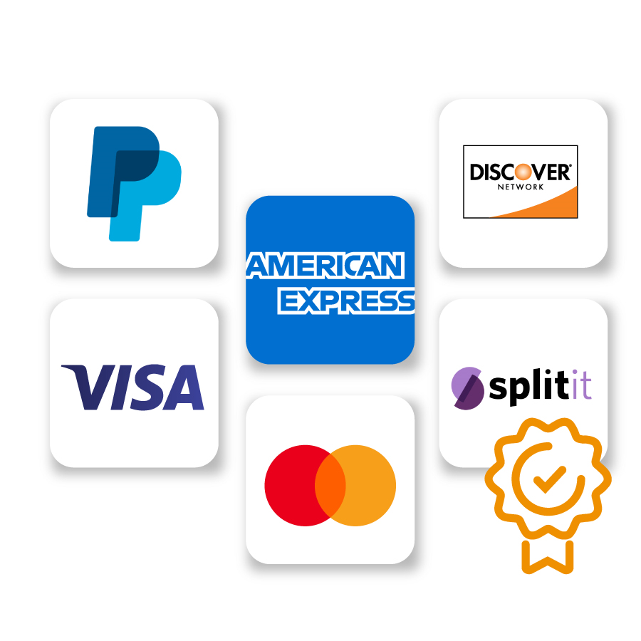 Inovativna metoda plačevanja, ki podpira Paypall, American Express, Visa, Split it ...